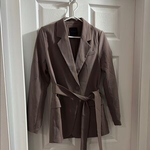 Elegant Taupey Women's Blazer by Dynamite